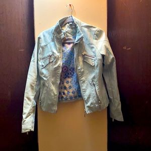 Faux leather jacket